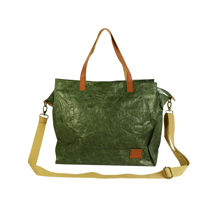 新款創(chuàng)意復(fù)古杜邦紙電腦背包，棕色杜邦紙電腦包